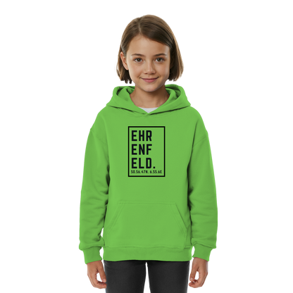 Ehrenfeld Koordinaten (großer Druck auf der Brust) - Kids Basic Hoodie