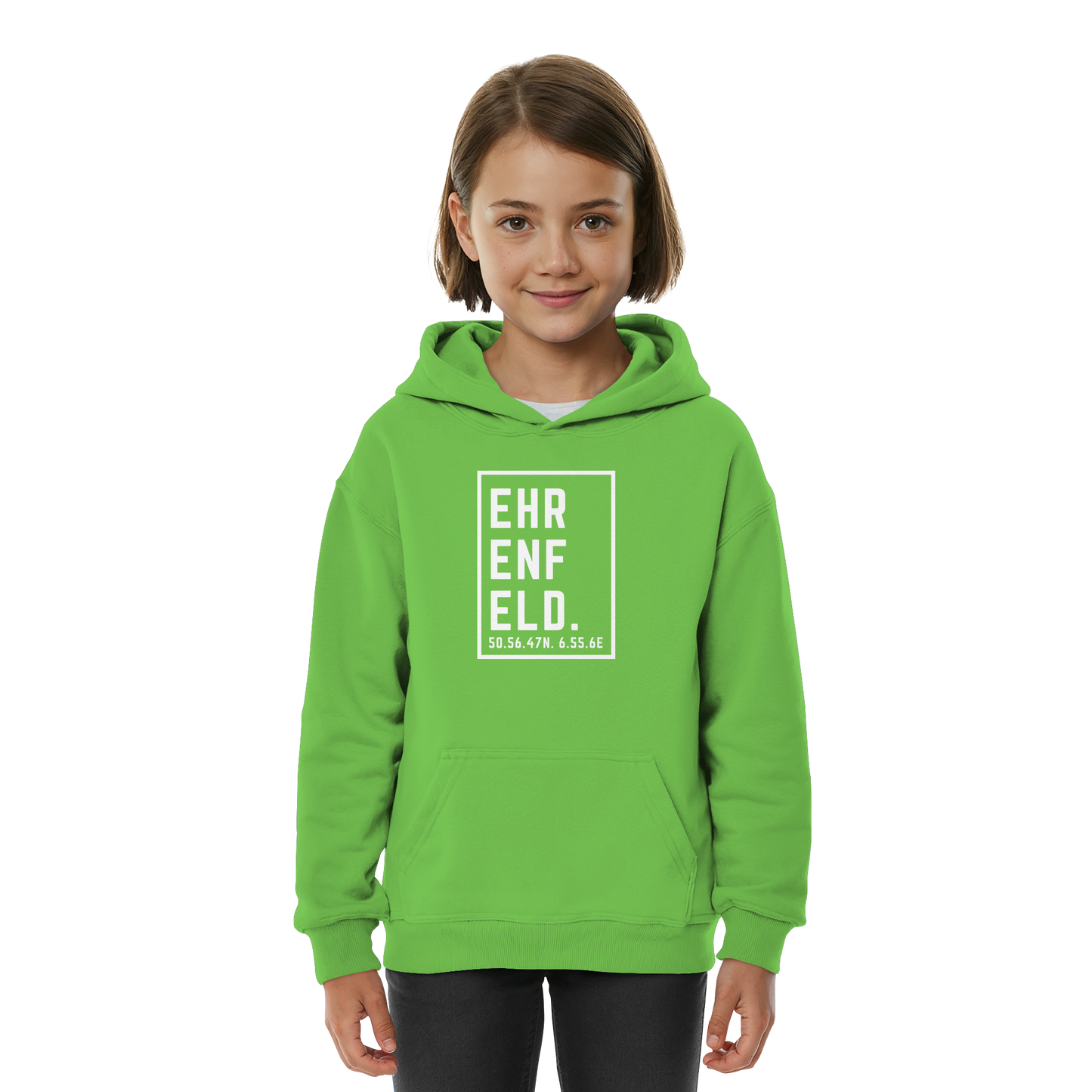 Ehrenfeld Koordinaten (großer Druck auf der Brust) - Kids Basic Hoodie