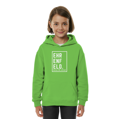 Ehrenfeld Koordinaten (großer Druck auf der Brust) - Kids Basic Hoodie
