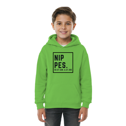 Nippes Koordinaten (großer Druck auf der Brust) - Kids Basic Hoodie