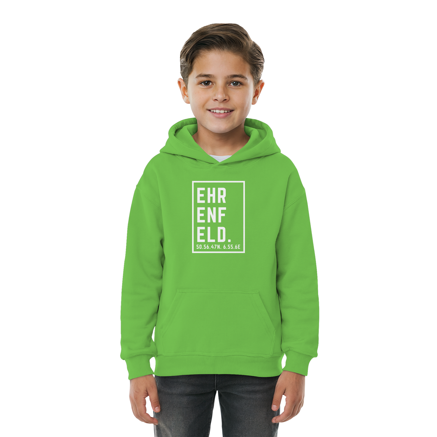 Ehrenfeld Koordinaten (großer Druck auf der Brust) - Kids Basic Hoodie