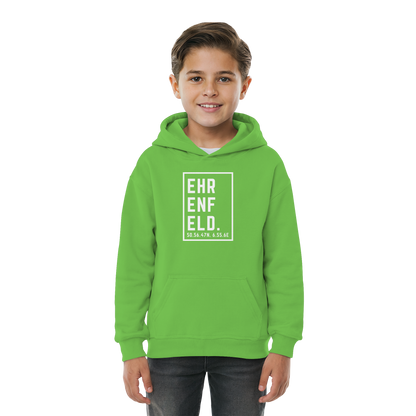 Ehrenfeld Koordinaten (großer Druck auf der Brust) - Kids Basic Hoodie