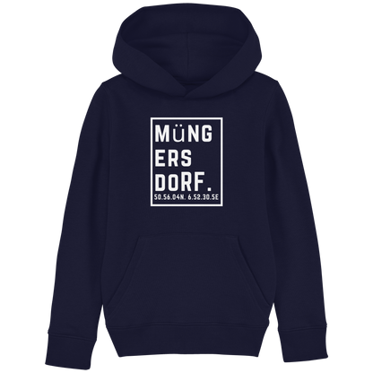 Müngersdorf Koordinaten (großer Druck auf der Brust) - Kids Basic Hoodie