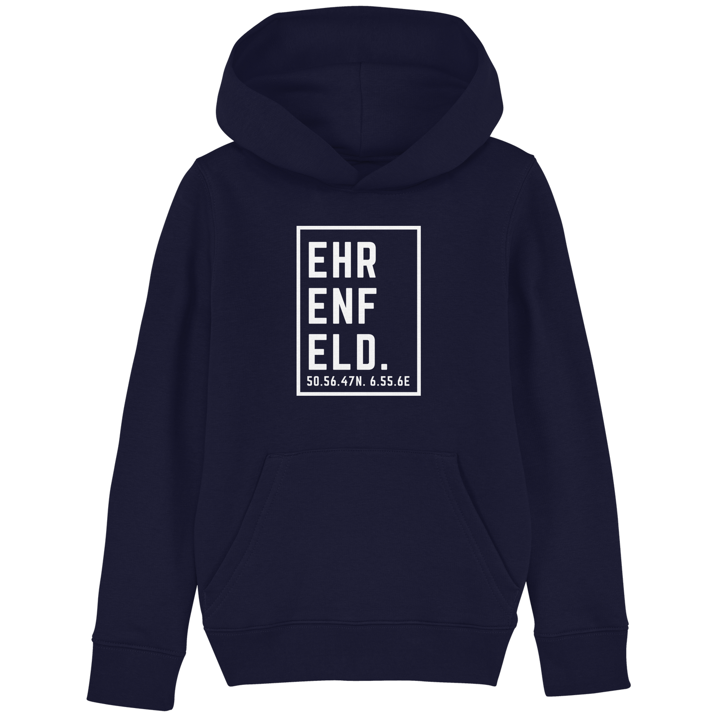 Ehrenfeld Koordinaten (großer Druck auf der Brust) - Kids Basic Hoodie