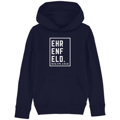 Ehrenfeld Koordinaten (großer Druck auf der Brust) - Kids Basic Hoodie