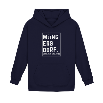 Müngersdorf Koordinaten (großer Druck auf der Brust) - Kids Basic Hoodie