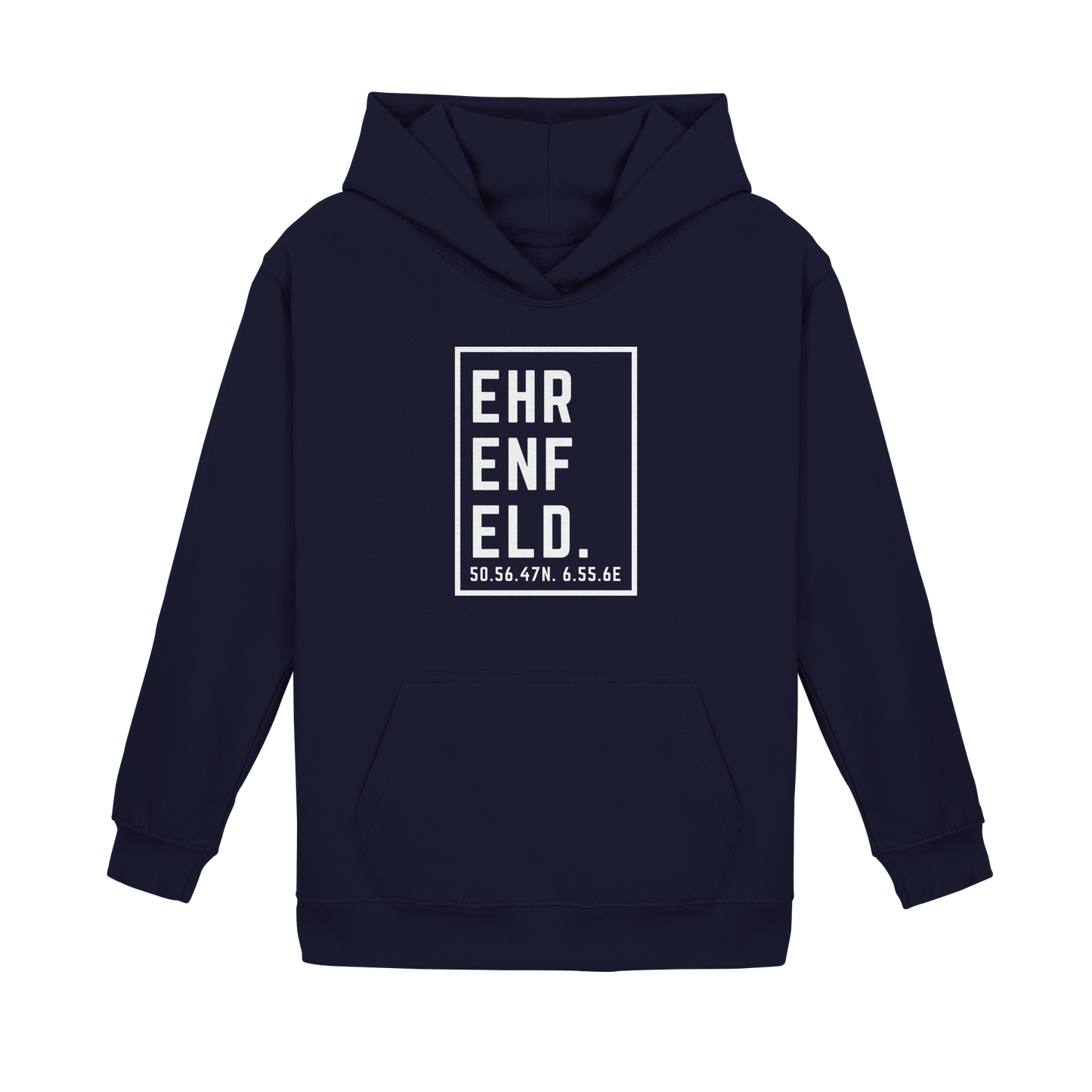 Ehrenfeld Koordinaten (großer Druck auf der Brust) - Kids Basic Hoodie