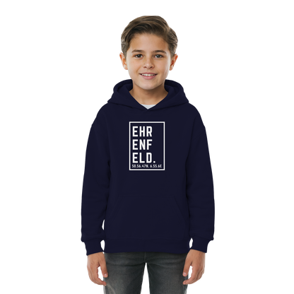 Ehrenfeld Koordinaten (großer Druck auf der Brust) - Kids Basic Hoodie