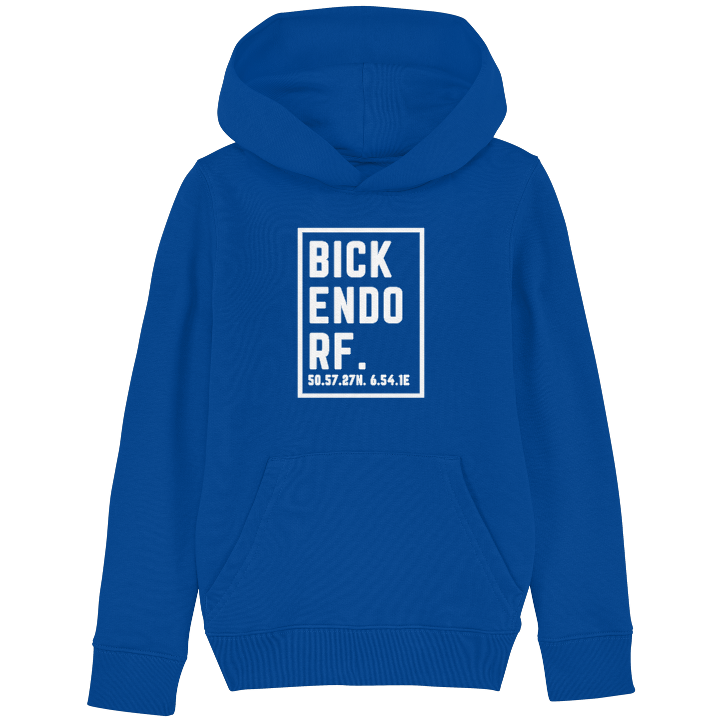 Bickendorf Koordinaten (großer Druck auf der Brust) - Kids Basic Hoodie
