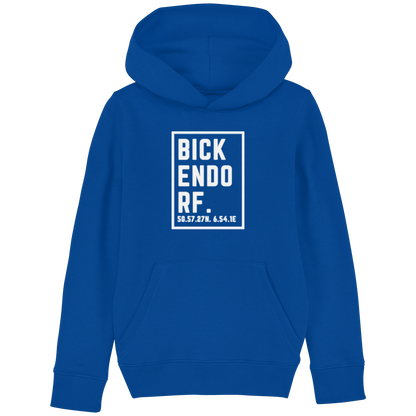 Bickendorf Koordinaten (großer Druck auf der Brust) - Kids Basic Hoodie