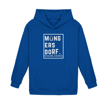 Müngersdorf Koordinaten (großer Druck auf der Brust) - Kids Basic Hoodie