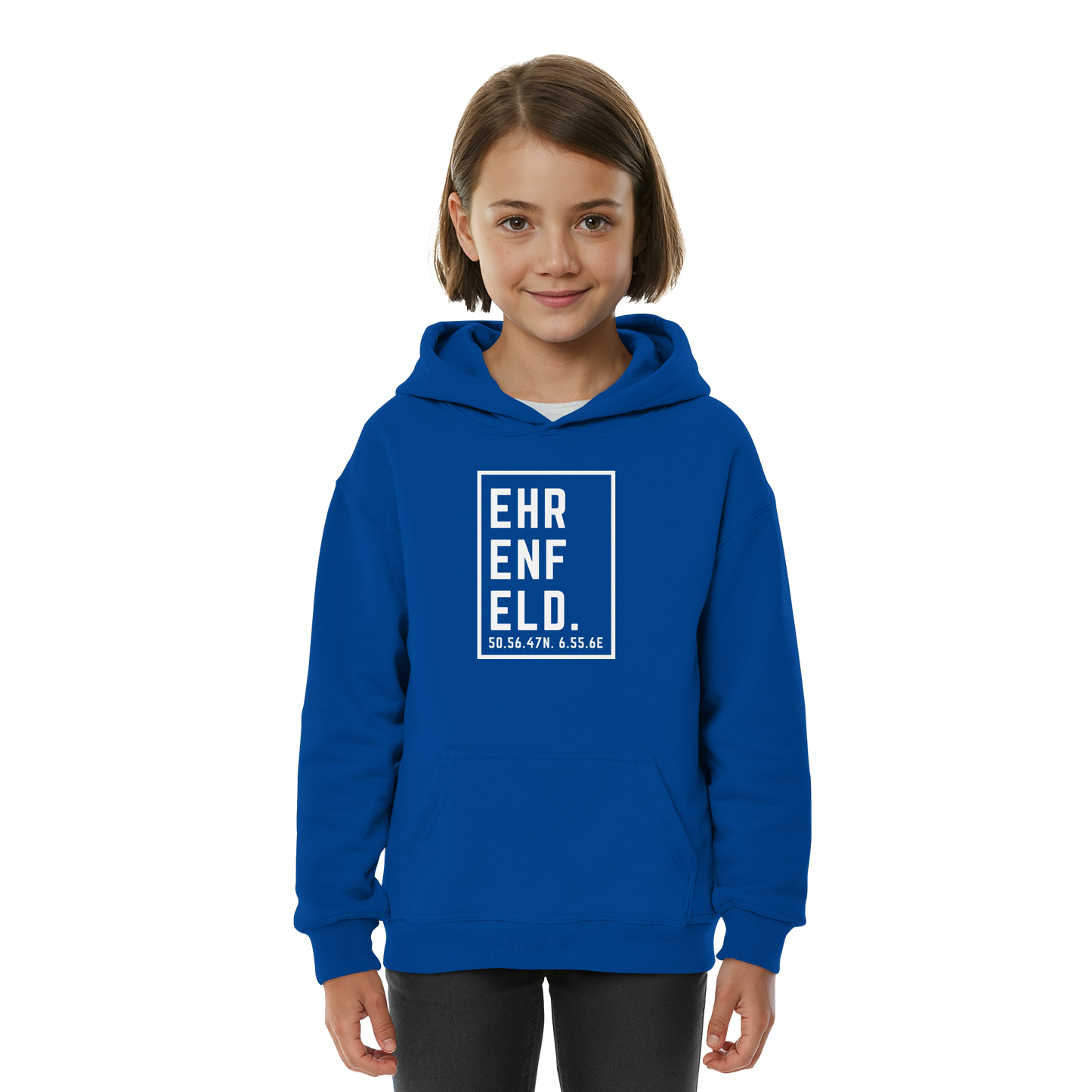 Ehrenfeld Koordinaten (großer Druck auf der Brust) - Kids Basic Hoodie