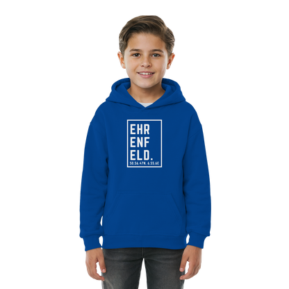 Ehrenfeld Koordinaten (großer Druck auf der Brust) - Kids Basic Hoodie