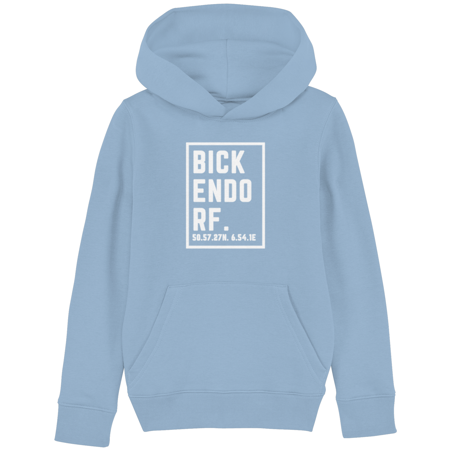 Bickendorf Koordinaten (großer Druck auf der Brust) - Kids Basic Hoodie