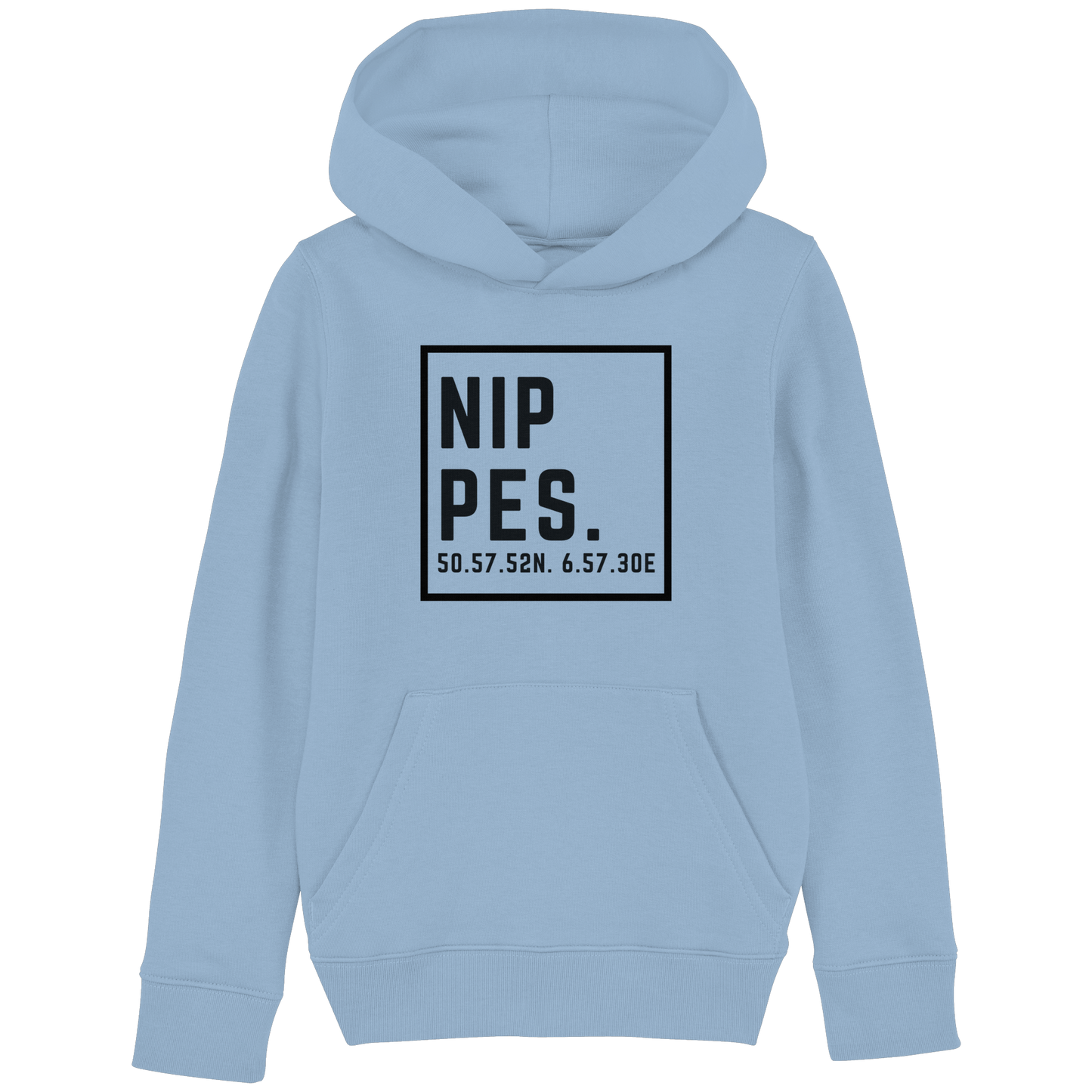 Nippes Koordinaten (großer Druck auf der Brust) - Kids Basic Hoodie