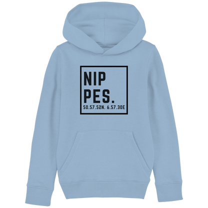 Nippes Koordinaten (großer Druck auf der Brust) - Kids Basic Hoodie