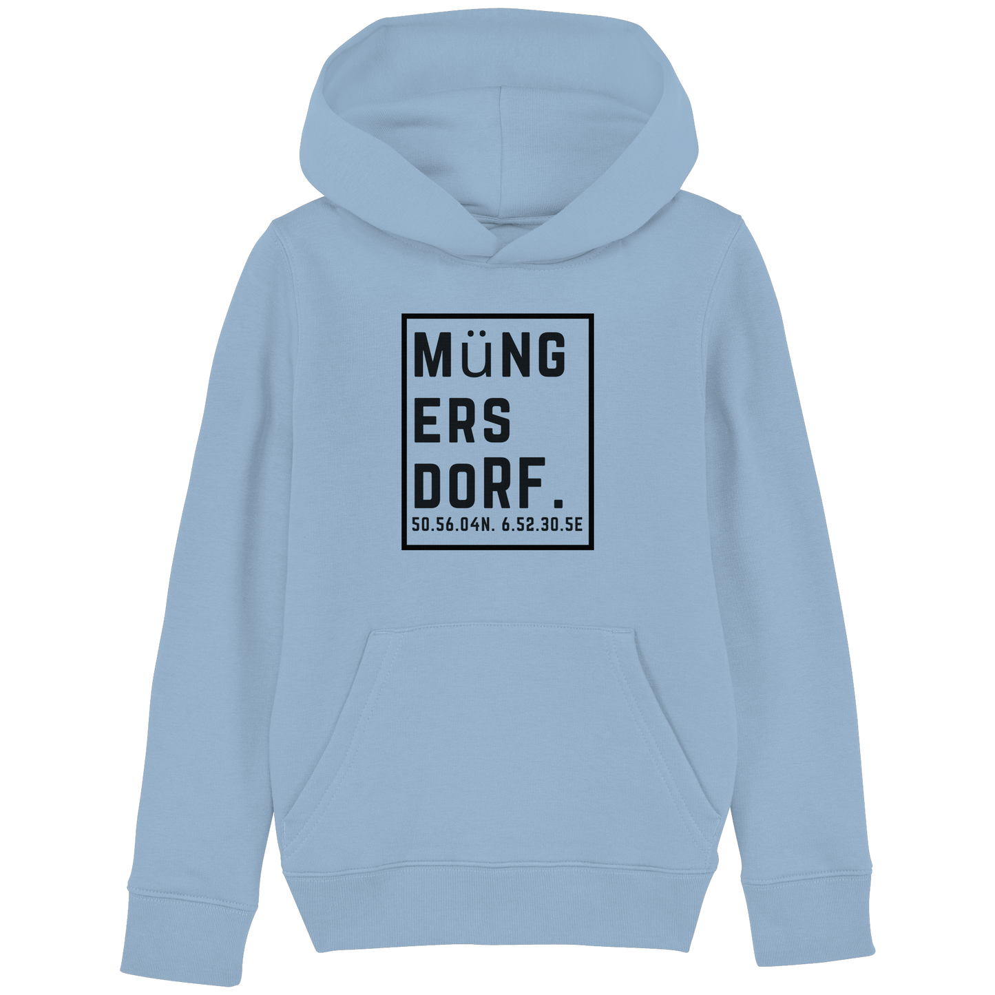 Müngersdorf Koordinaten (großer Druck auf der Brust) - Kids Basic Hoodie