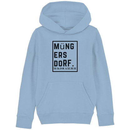 Müngersdorf Koordinaten (großer Druck auf der Brust) - Kids Basic Hoodie