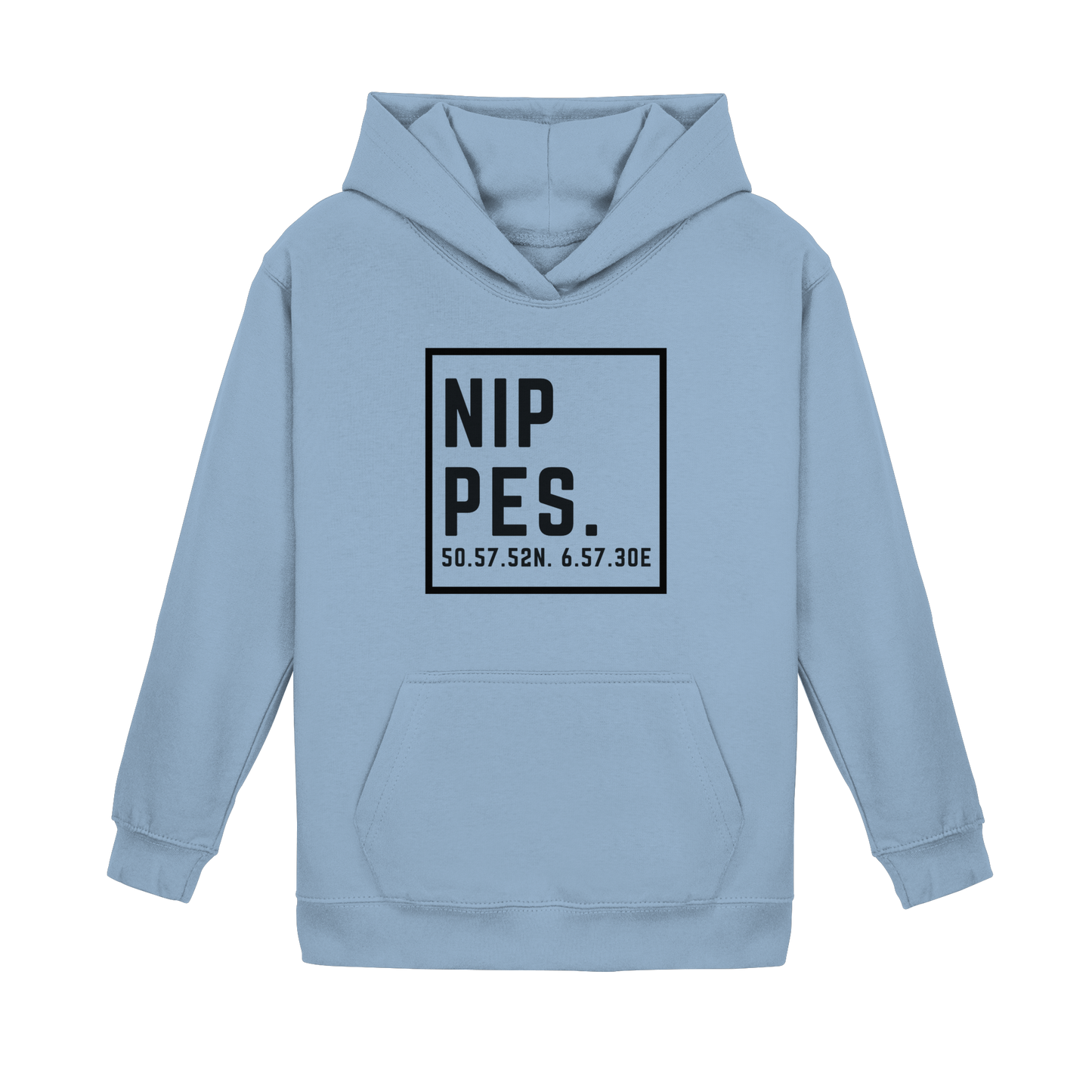 Nippes Koordinaten (großer Druck auf der Brust) - Kids Basic Hoodie