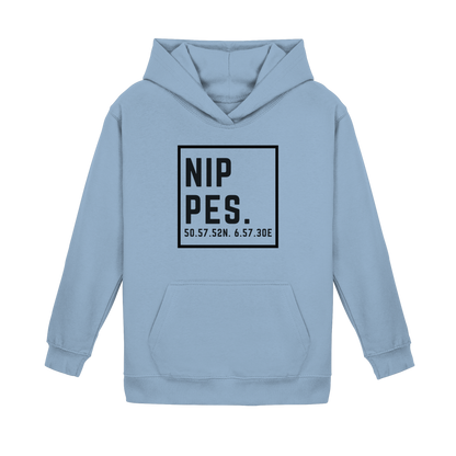 Nippes Koordinaten (großer Druck auf der Brust) - Kids Basic Hoodie