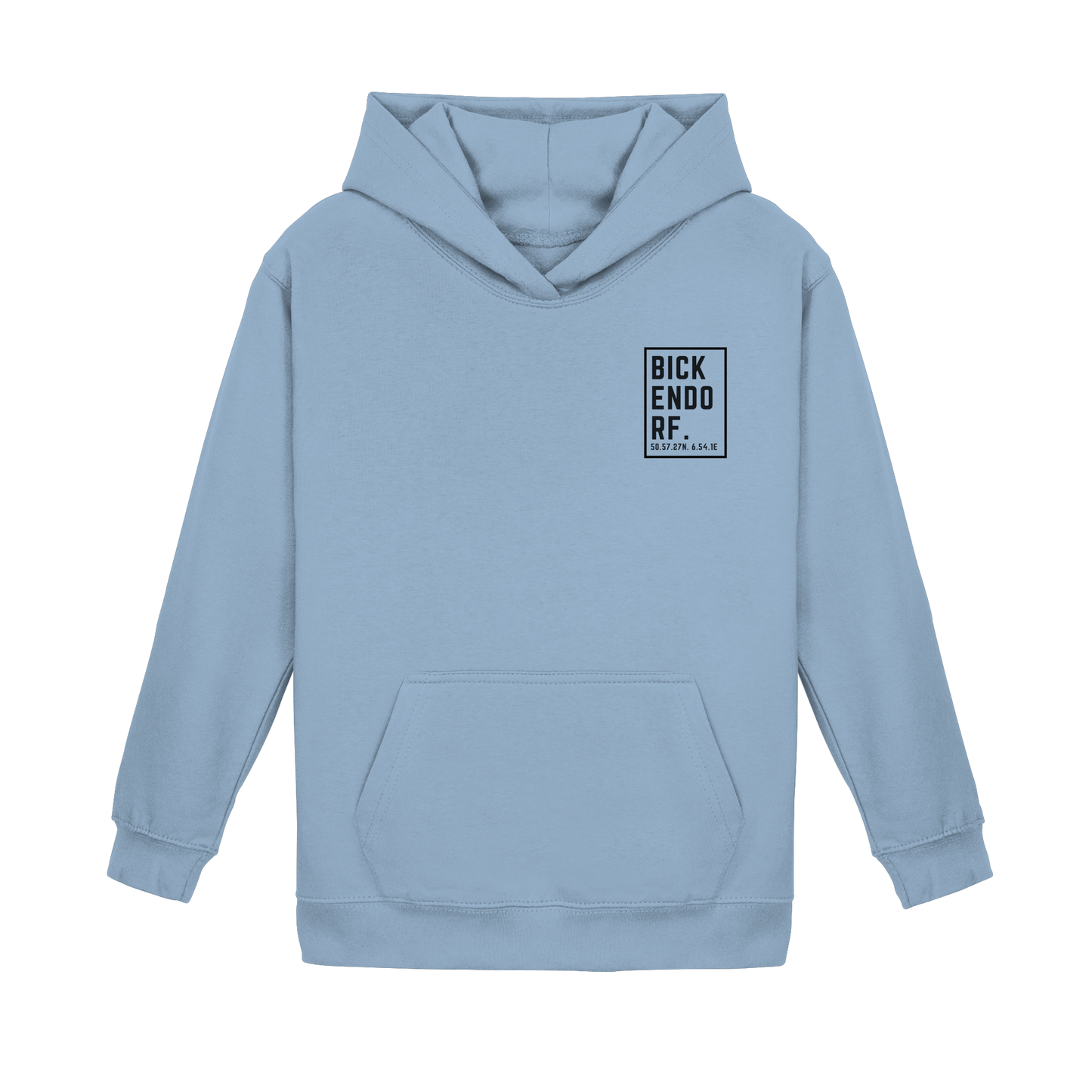 Bickendorf Koordinaten (kleiner Druck auf der Brust) - Kids Basic Hoodie
