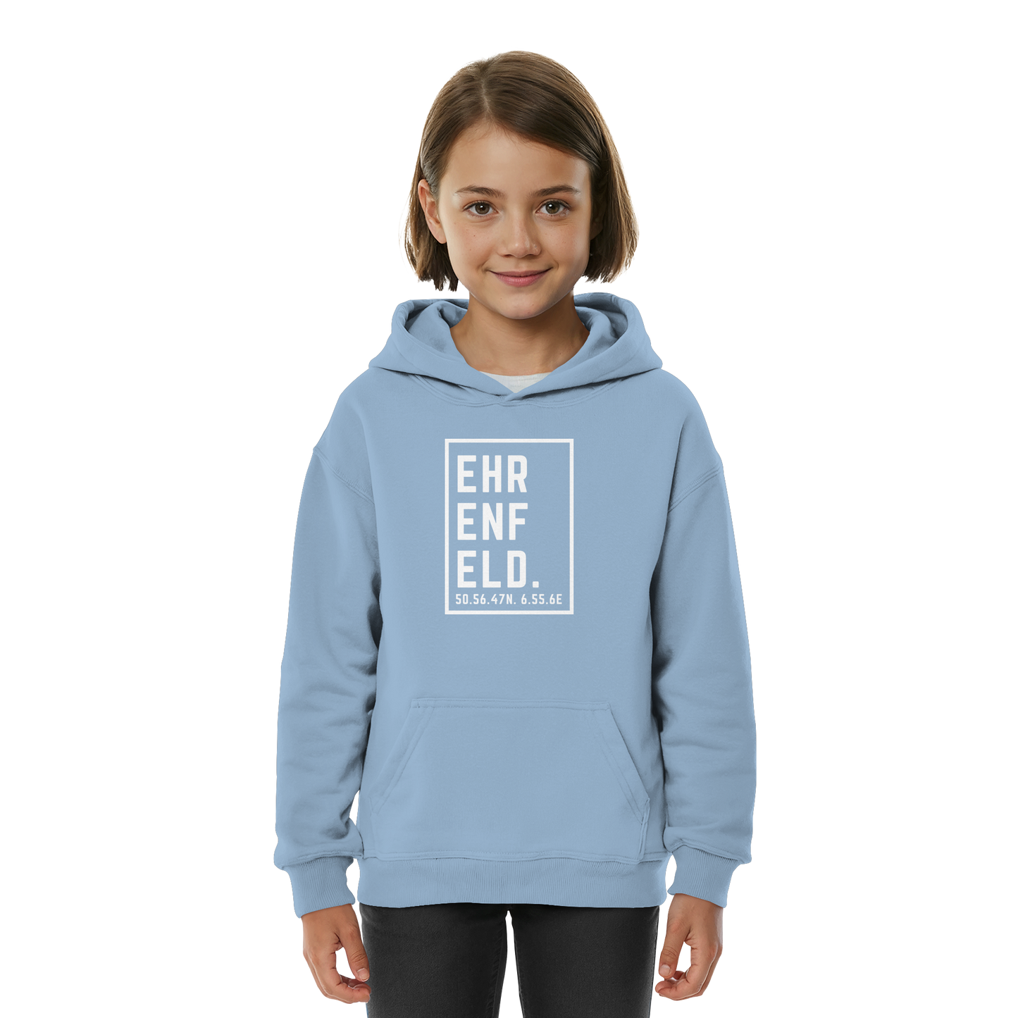 Ehrenfeld Koordinaten (großer Druck auf der Brust) - Kids Basic Hoodie