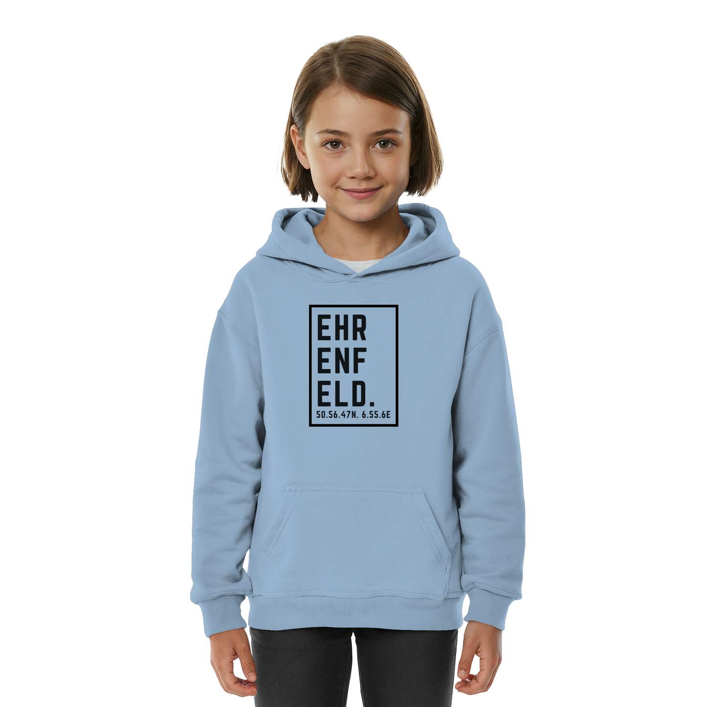 Ehrenfeld Koordinaten (großer Druck auf der Brust) - Kids Basic Hoodie