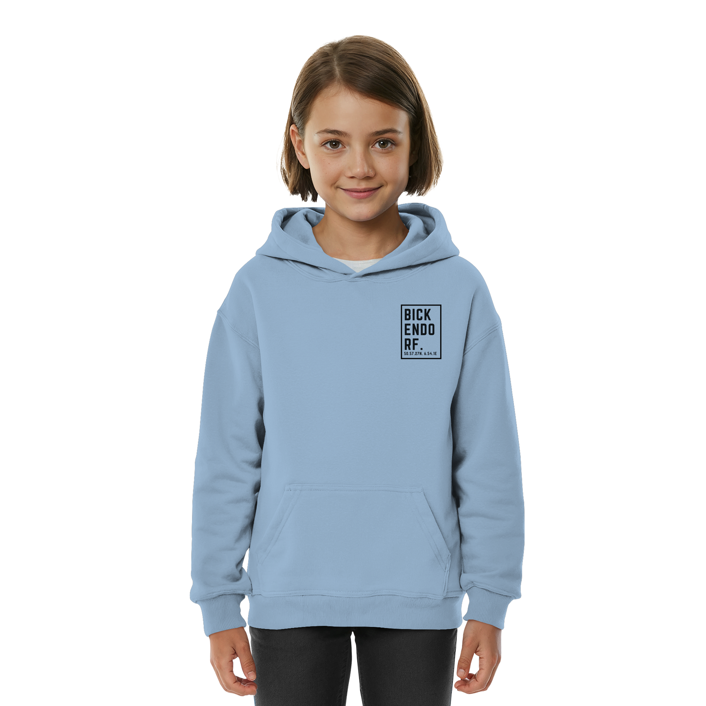 Bickendorf Koordinaten (kleiner Druck auf der Brust) - Kids Basic Hoodie