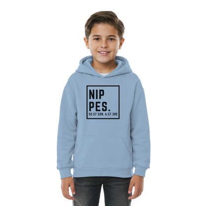 Nippes Koordinaten (großer Druck auf der Brust) - Kids Basic Hoodie