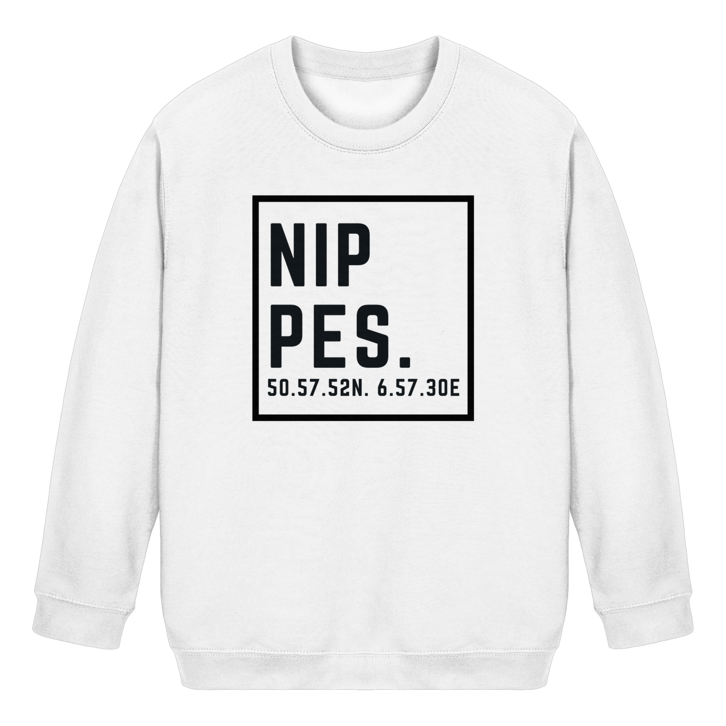 Nippes Koordinaten (großer Druck auf der Brust) - Kids Basic Sweatshirt