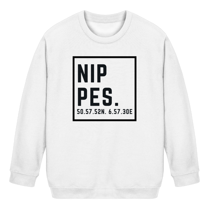 Nippes Koordinaten (großer Druck auf der Brust) - Kids Basic Sweatshirt