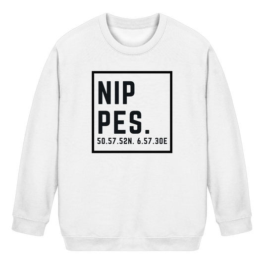 Nippes Koordinaten (großer Druck auf der Brust) - Kids Basic Sweatshirt