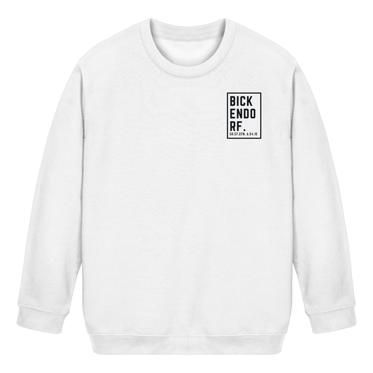 Bickendorf Koordinaten (kleiner Druck auf der Brust) - Kids Basic Sweatshirt