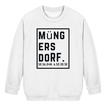 Müngersdorf Koordinaten (großer Druck auf der Brust) - Kids Basic Sweatshirt