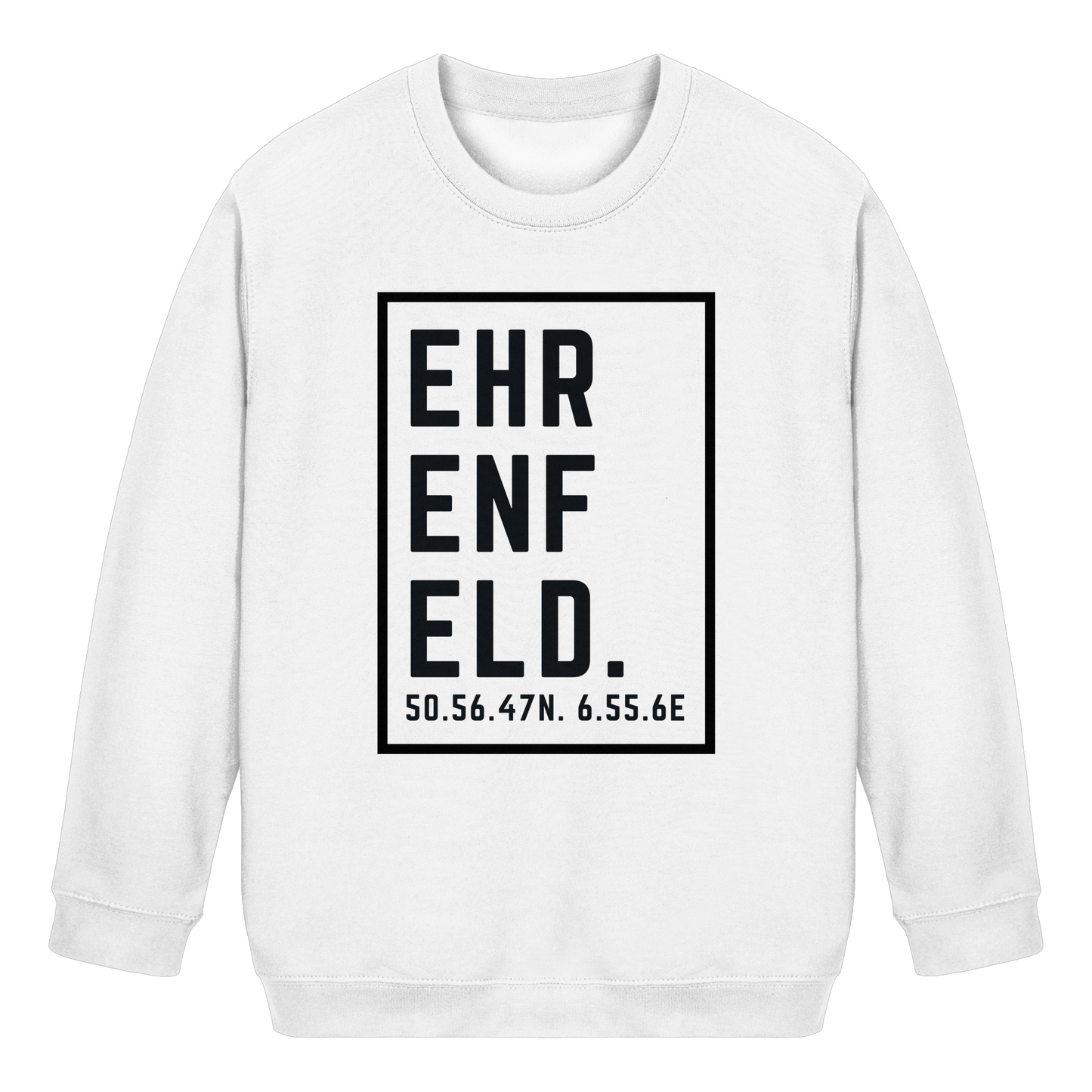 Ehrenfeld Koordinaten (großer Druck auf der Brust) - Kids Basic Sweatshirt