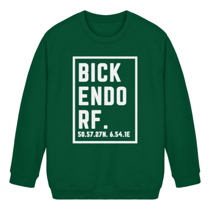 Bickendorf Koordinaten (großer Druck auf der Brust) - Kids Basic Sweatshirt