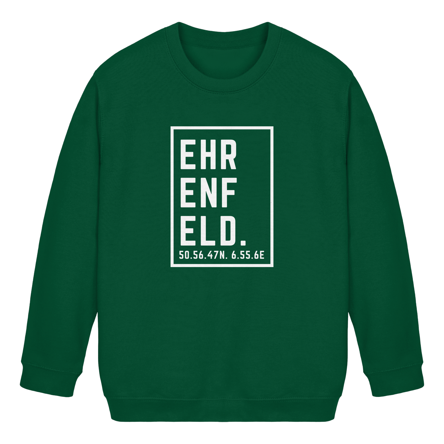 Ehrenfeld Koordinaten (großer Druck auf der Brust) - Kids Basic Sweatshirt