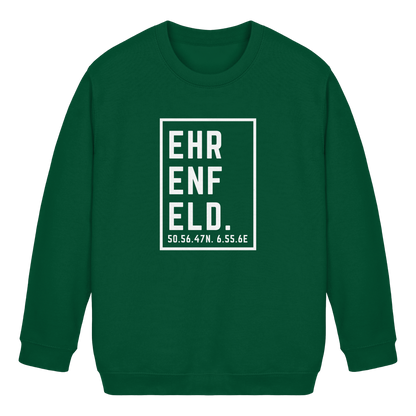 Ehrenfeld Koordinaten (großer Druck auf der Brust) - Kids Basic Sweatshirt