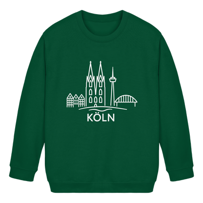Köln Skyline (großer Druck auf der Brust) - Kids Basic Sweatshirt