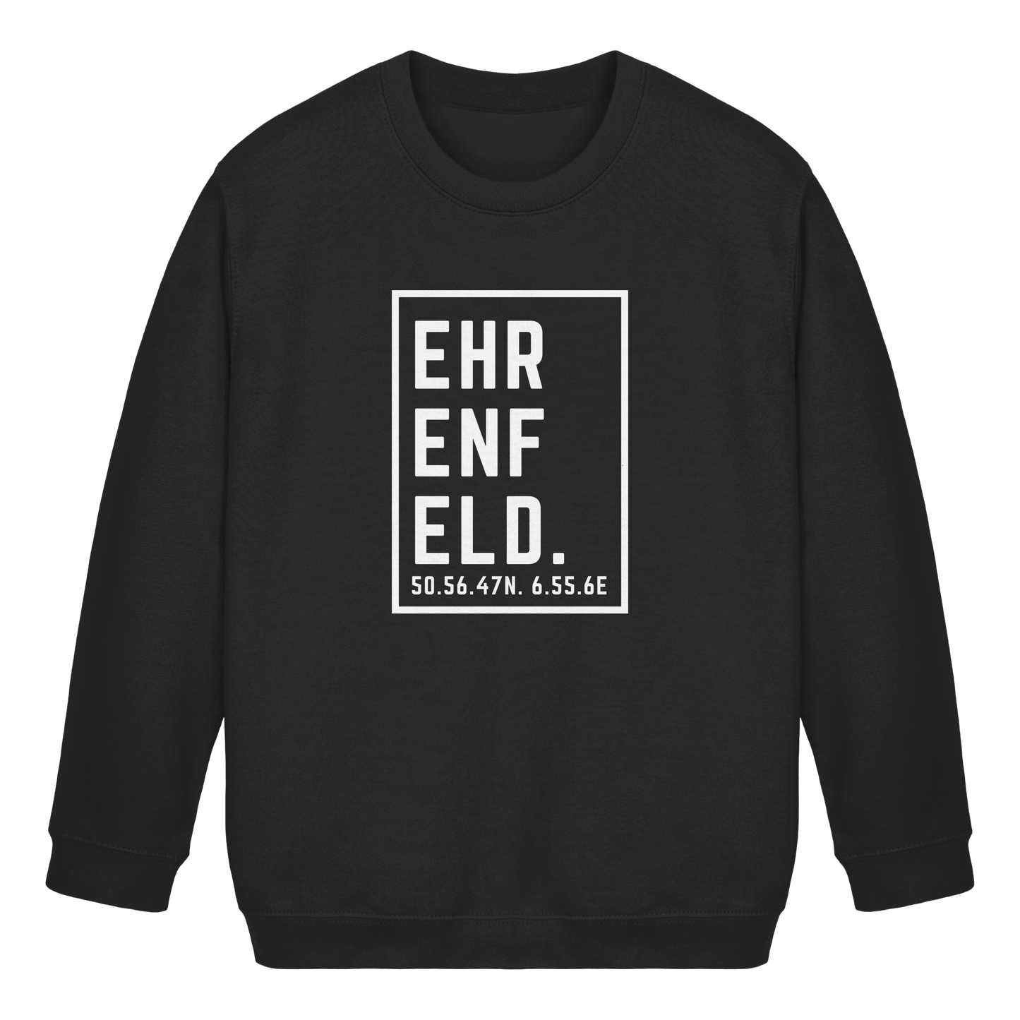 Ehrenfeld Koordinaten (großer Druck auf der Brust) - Kids Basic Sweatshirt