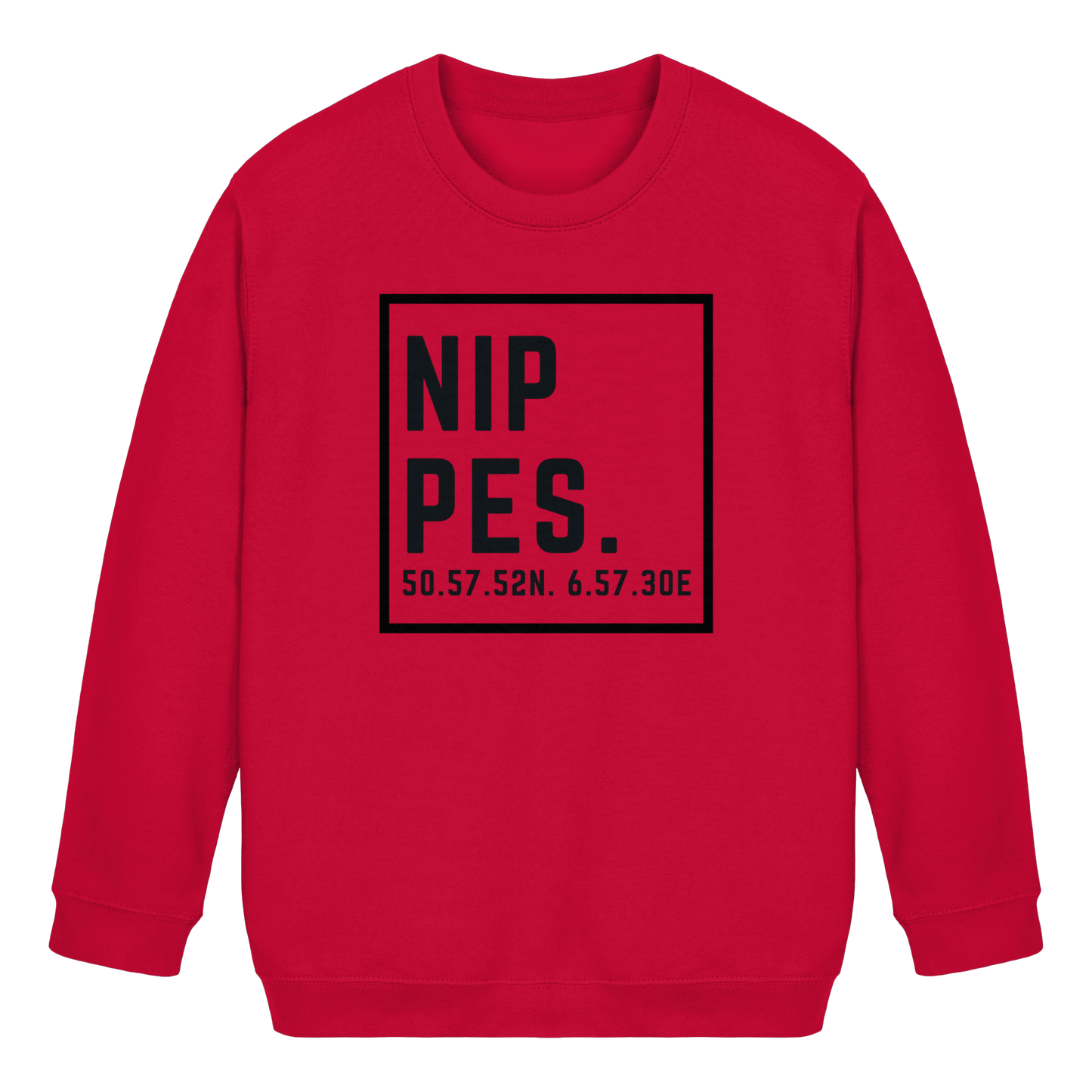 Nippes Koordinaten (großer Druck auf der Brust) - Kids Basic Sweatshirt