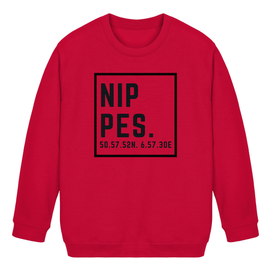 Nippes Koordinaten (großer Druck auf der Brust) - Kids Basic Sweatshirt