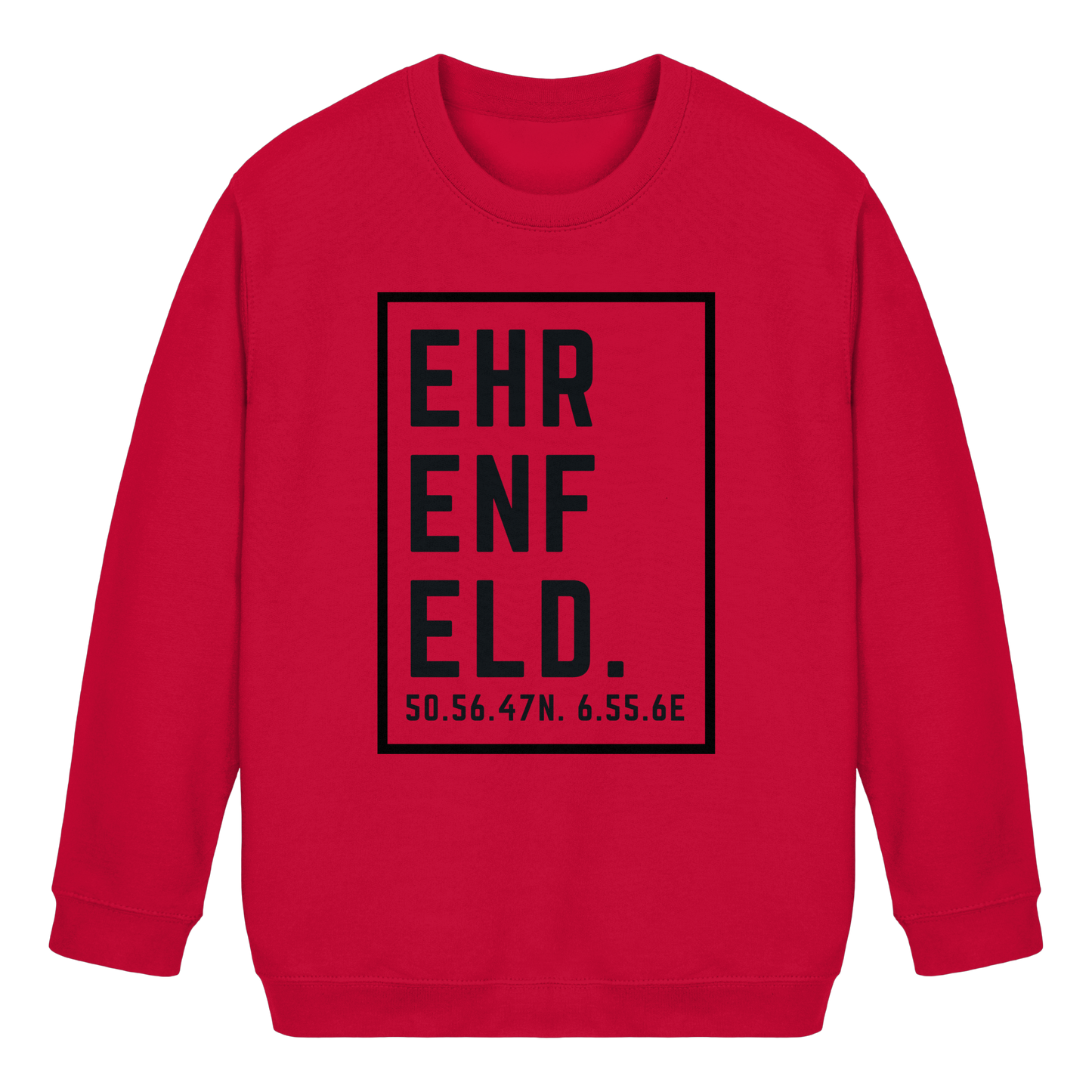 Ehrenfeld Koordinaten (großer Druck auf der Brust) - Kids Basic Sweatshirt