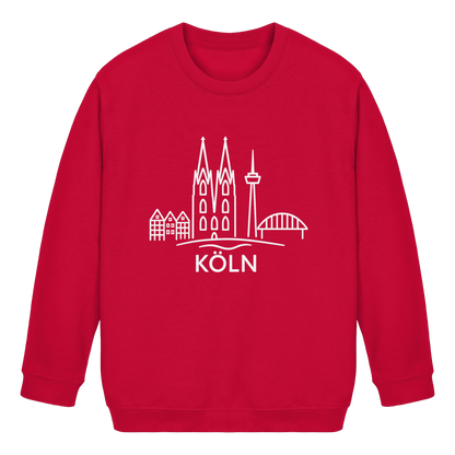 Köln Skyline (großer Druck auf der Brust) - Kids Basic Sweatshirt