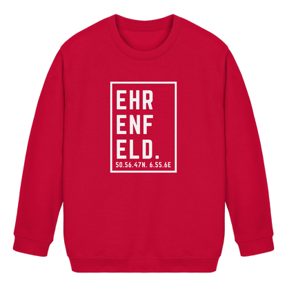 Ehrenfeld Koordinaten (großer Druck auf der Brust) - Kids Basic Sweatshirt