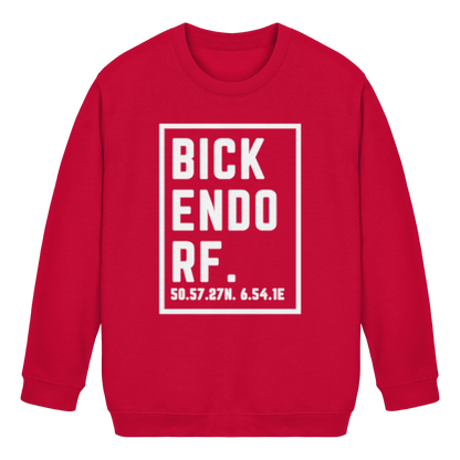 Bickendorf Koordinaten (großer Druck auf der Brust) - Kids Basic Sweatshirt