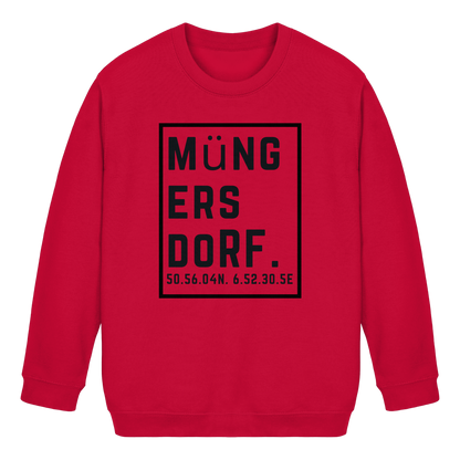 Müngersdorf Koordinaten (großer Druck auf der Brust) - Kids Basic Sweatshirt