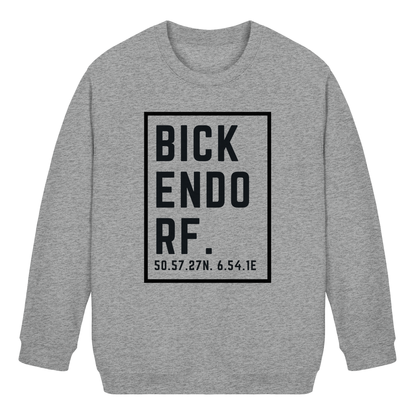 Bickendorf Koordinaten (großer Druck auf der Brust) - Kids Basic Sweatshirt
