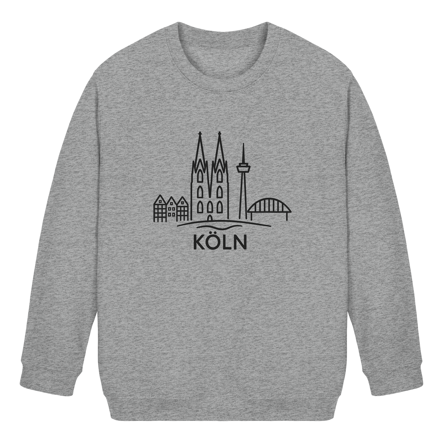 Köln Skyline (großer Druck auf der Brust) - Kids Basic Sweatshirt