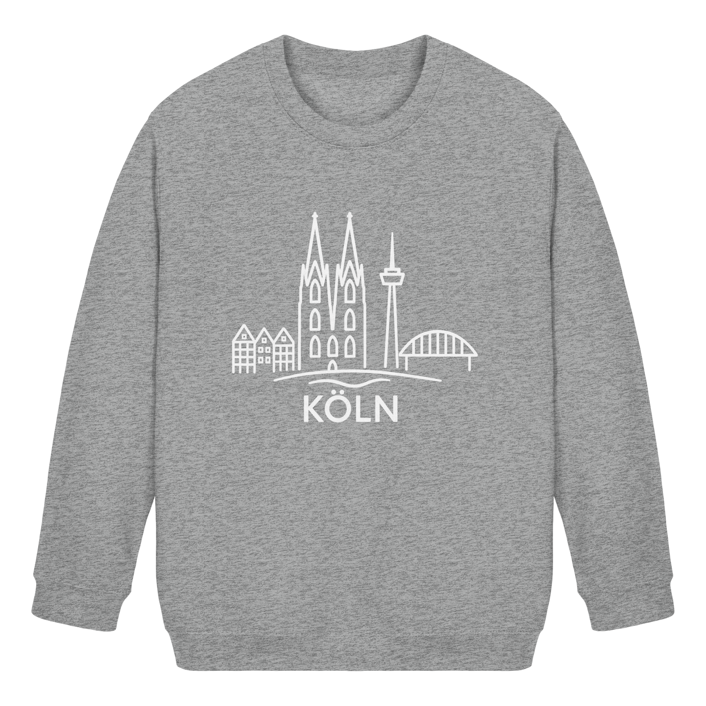 Köln Skyline (großer Druck auf der Brust) - Kids Basic Sweatshirt